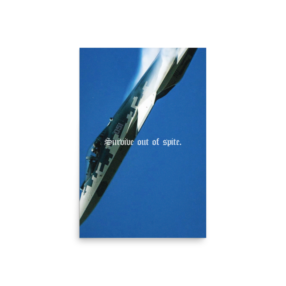 "SURVIVE" SU-57 POSTER