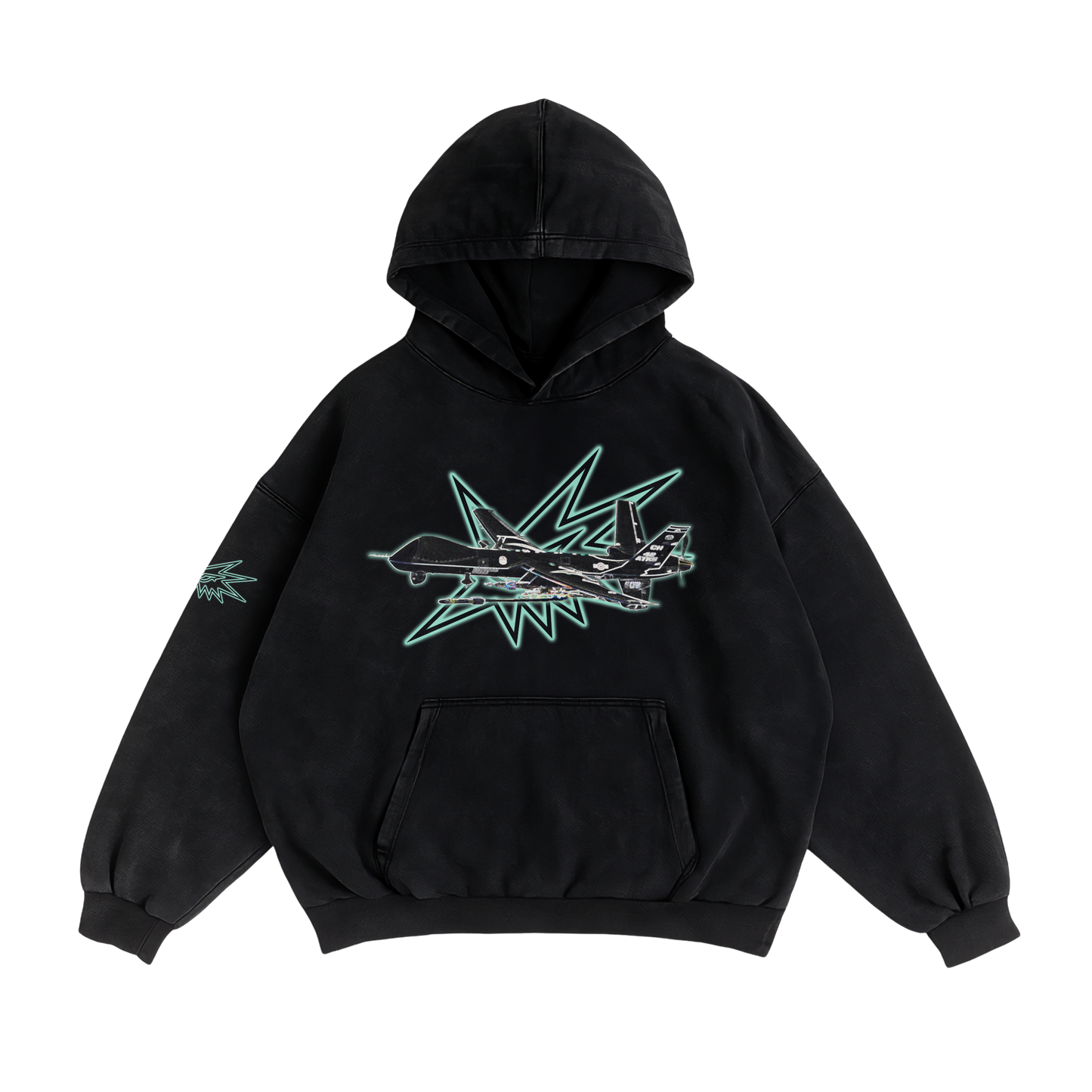 NTR MQ-9 REAPER HOODIE - BLACK