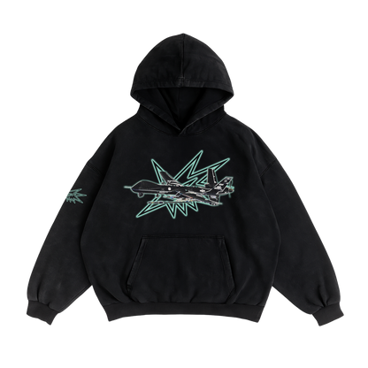 NTR MQ-9 REAPER HOODIE - BLACK