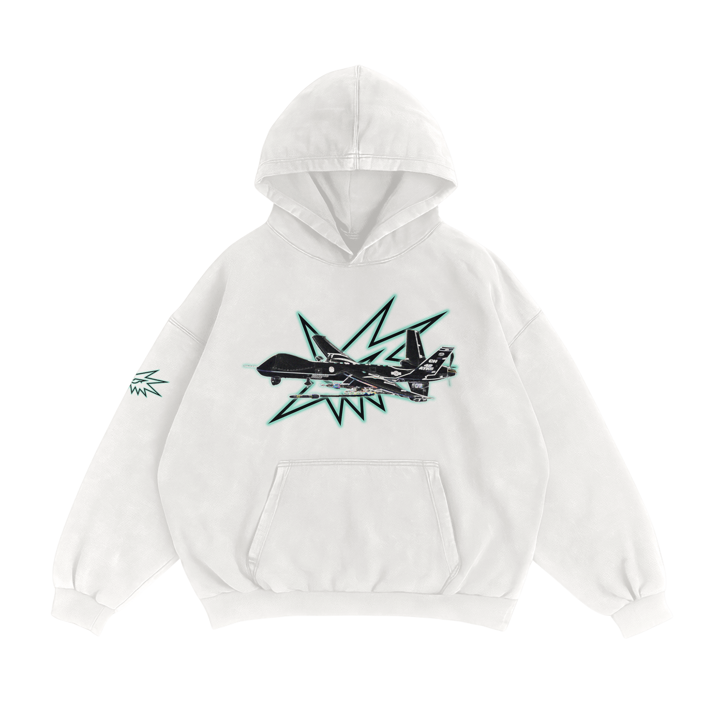 NTR MQ-9 REAPER HOODIE - WHITE