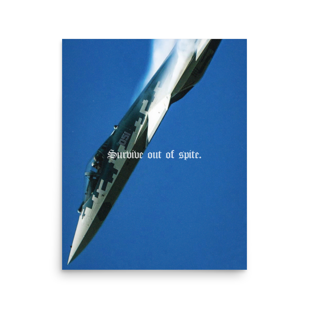 "SURVIVE" SU-57 POSTER