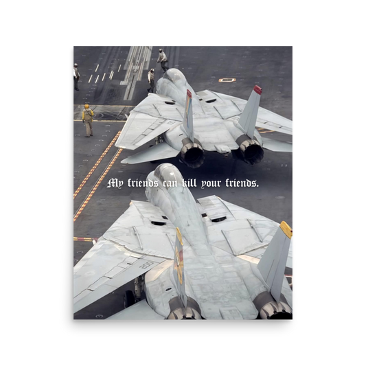 "ANYTIME, BABY!" F-14 POSTER